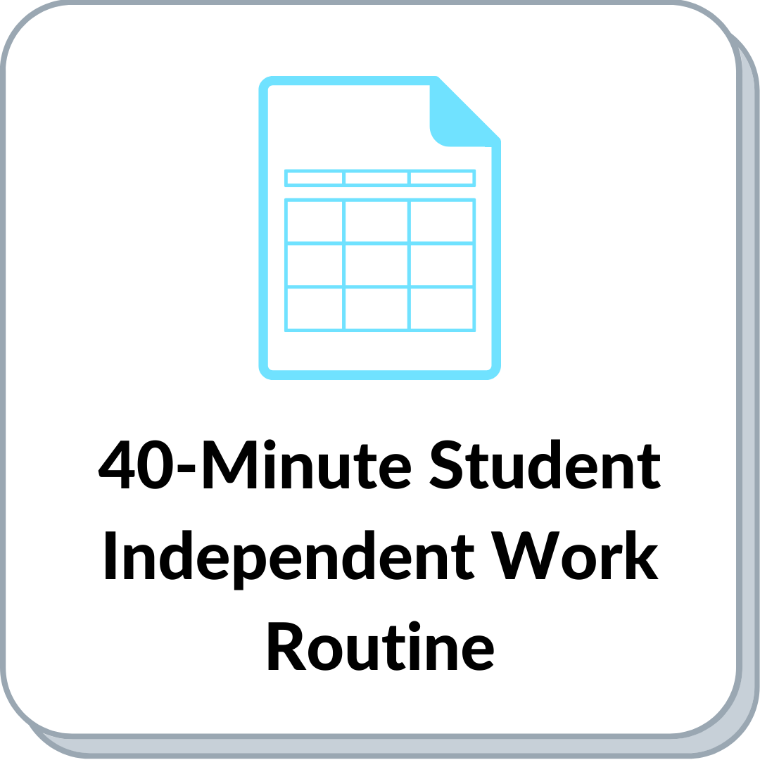 Independent Work Routine icon
