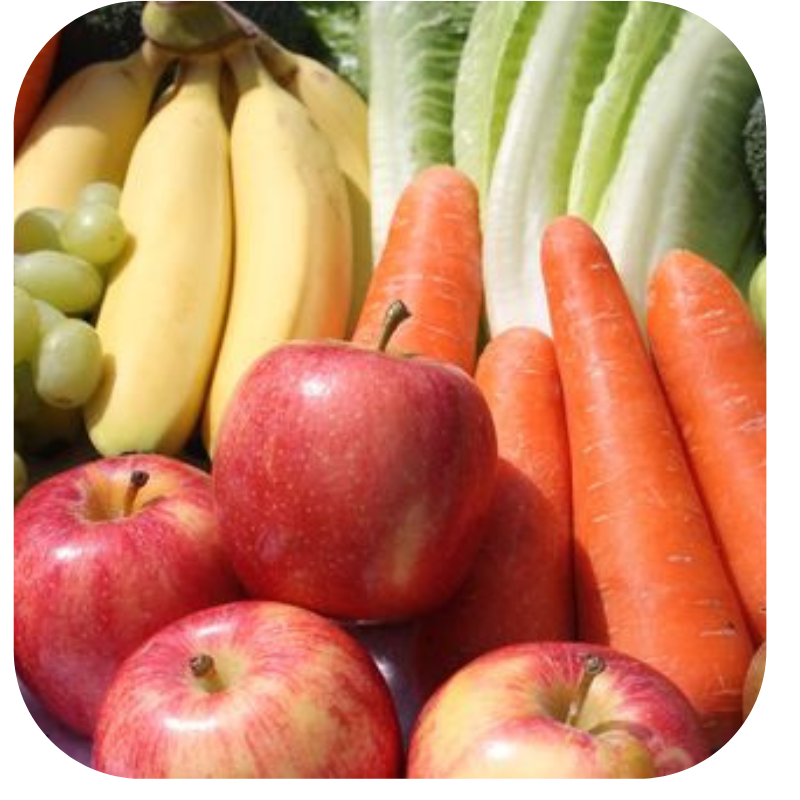 vegetables and fruit