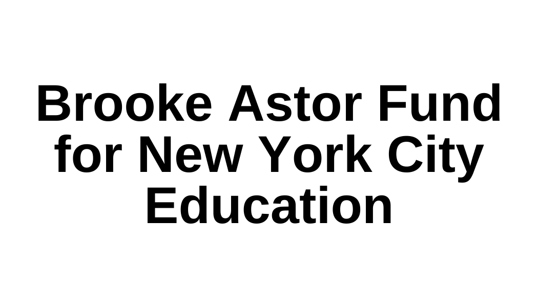 Brooke Astor Fund for New York City Education icon