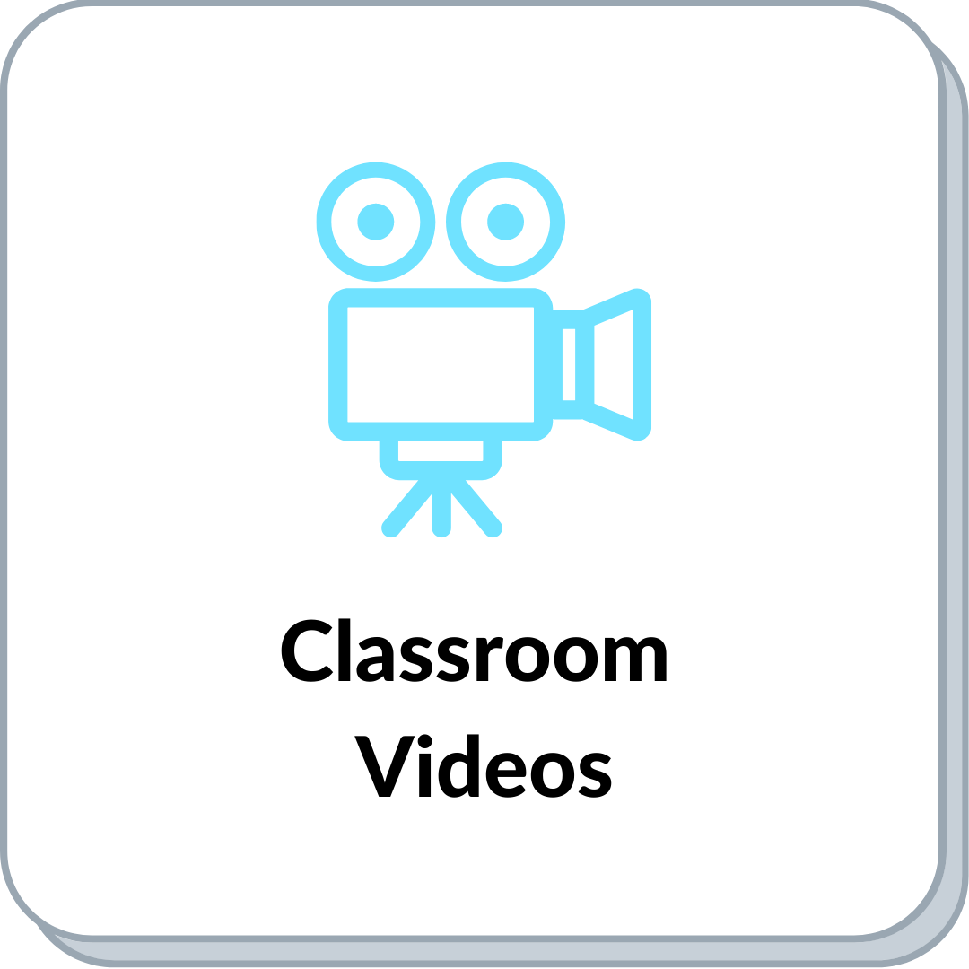 Classroom video icon