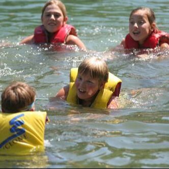 Children swimming image