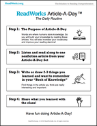 Article A Day Daily Routine