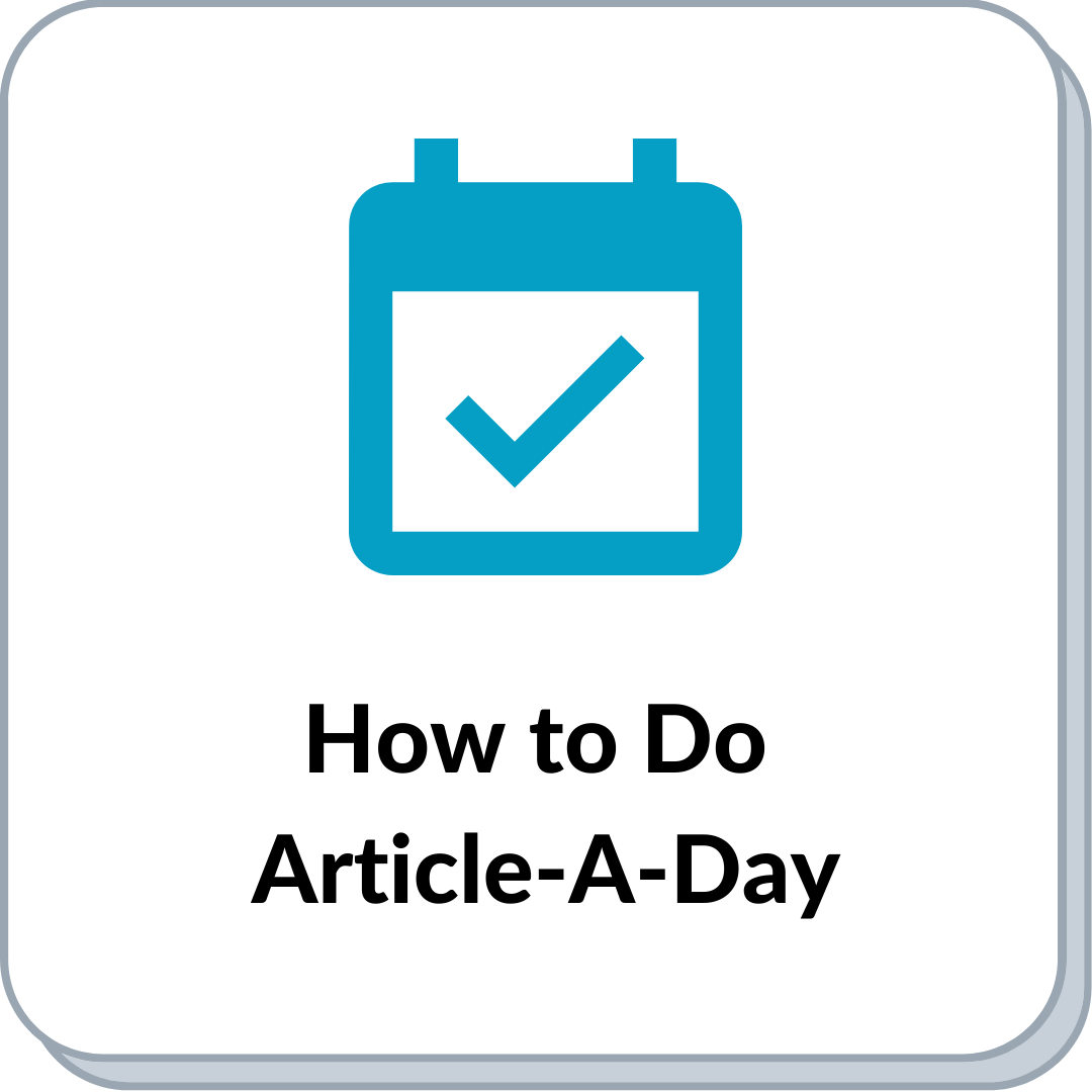 How to Article A Day icon