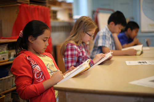 Students reading image