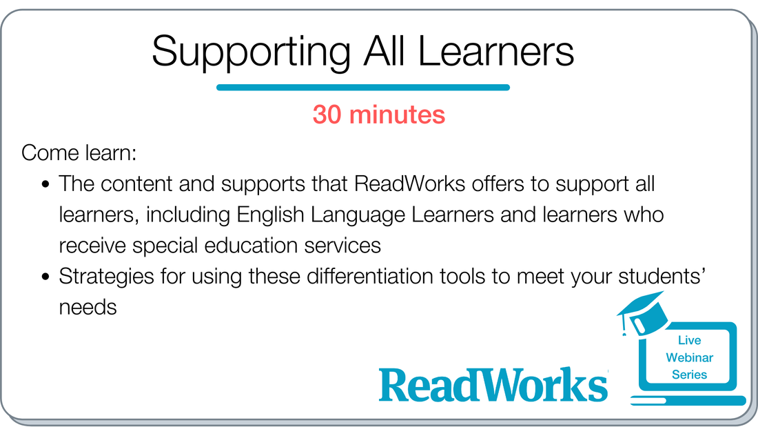 Supporting All Learning webinar